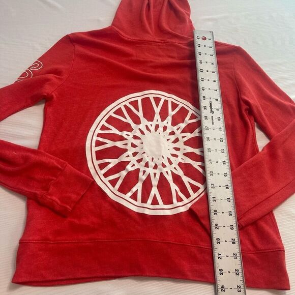 NWOT Soul Cycle Bright Orange Zip Hoodie Jacket Size XS - Picture 10 of 10